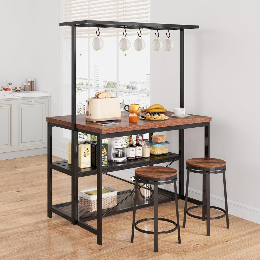 GarveeHome Kitchen Island with Storage, 42''Island Table for Kitchen ...