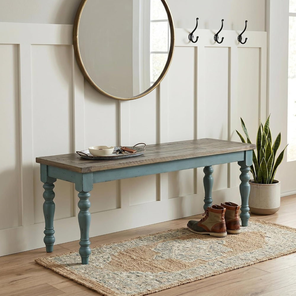 Roundhill Furniture Prato 6-Piece Dining Set, Dining Table with 4 Cross Back ...