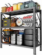 Garage Storage Shelves,5 Tier Shelving Unit, 40 inch Wide, 18” Deep, 78” Tall Organizer Metal Shelf for Basement/Laundry/Pantry Heavy Duty, Adjustable,Easy to Install (3Tier-67"WX20D"X63H)