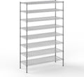 18" Deep x 48" Wide x 74" Height Wire Shelving Kit | 8-Tier | NSF Commercial Storage Rack Unit