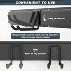 Ultrawall Garage Storage Organization, Garden Tool Organizer Garage Organizer Wall Mount Yard Tool Organizer Rack with 15 Hooks, Heavy Duty Wall Holders,22 Pcs