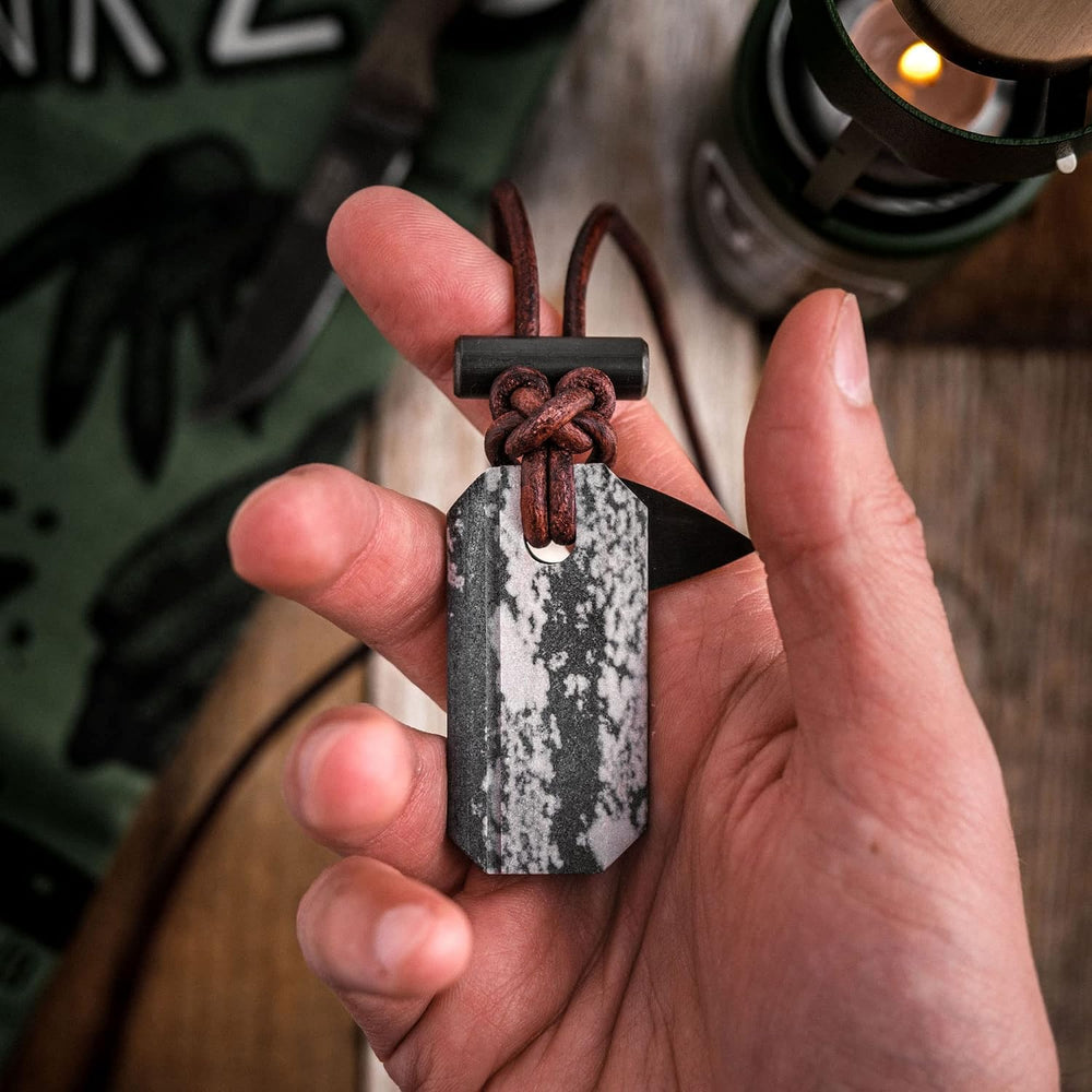 Wazoo Gear Viking Spark™ Whetstone & Firestarter Necklace