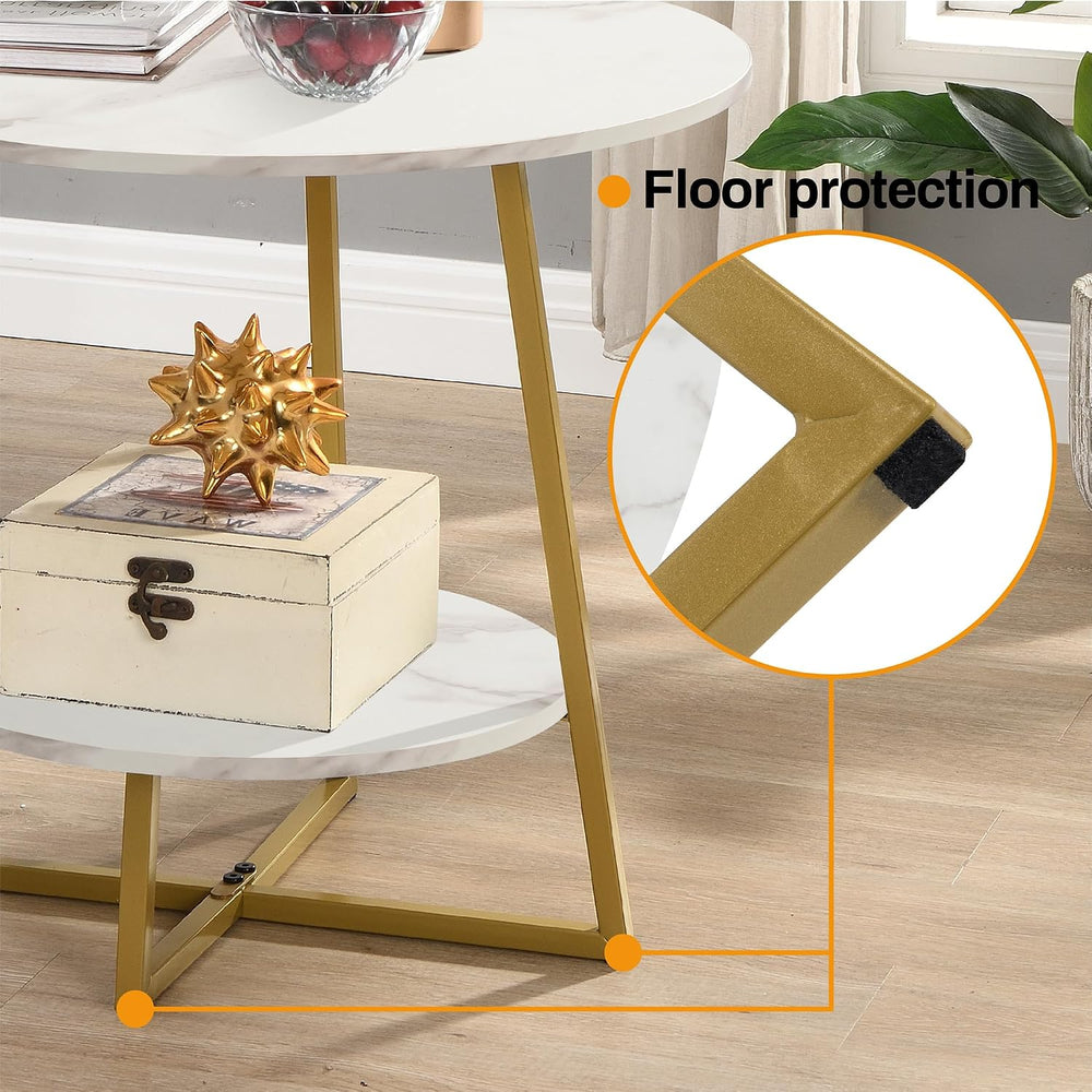 D&H FURNIMMT 20" Living Room Side Table Set of 2 for Small Spaces, 2...