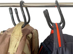 YYST Handbag Backpack Purse Hanger Hook Over The Closet Rod for Scarves, Men's Ties, Women's Shawls, Belts, Handbags, Wristlets, Purses, Bags,Backpacks, Satchels,etc (2)
