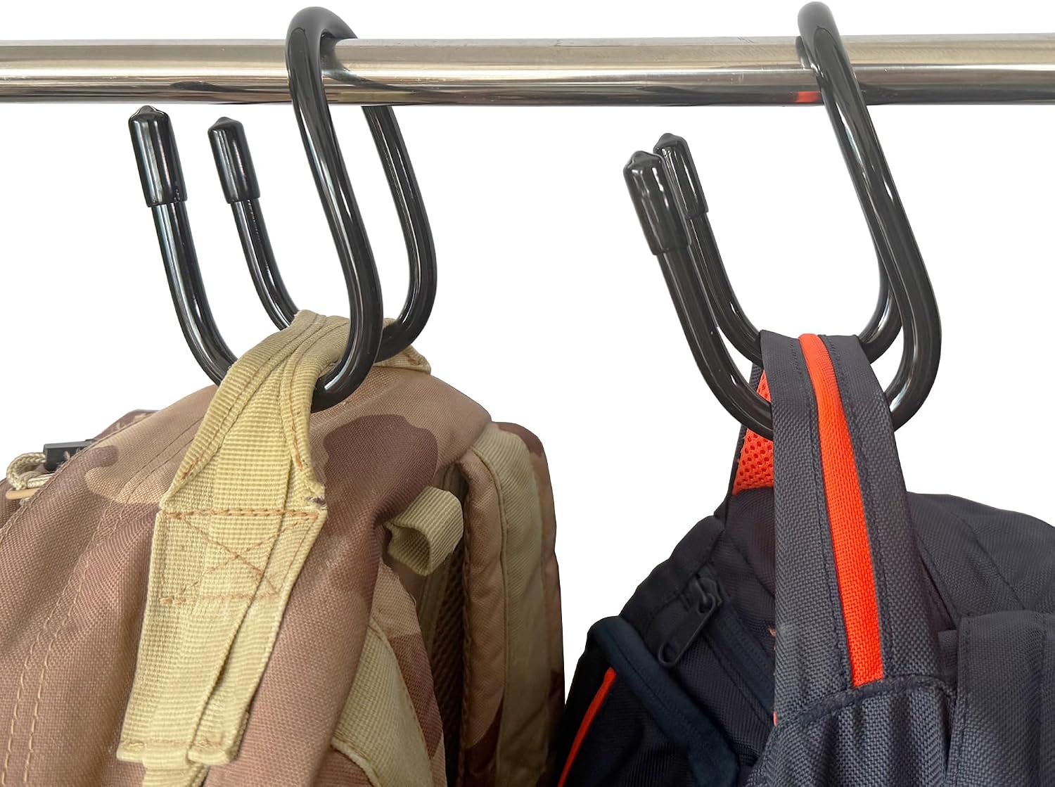 YYST Handbag Backpack Purse Hanger Hook Over The Closet Rod for Scarves, Men's Ties, Women's Shawls, Belts, Handbags, Wristlets, Purses, Bags,Backpacks, Satchels,etc (2)