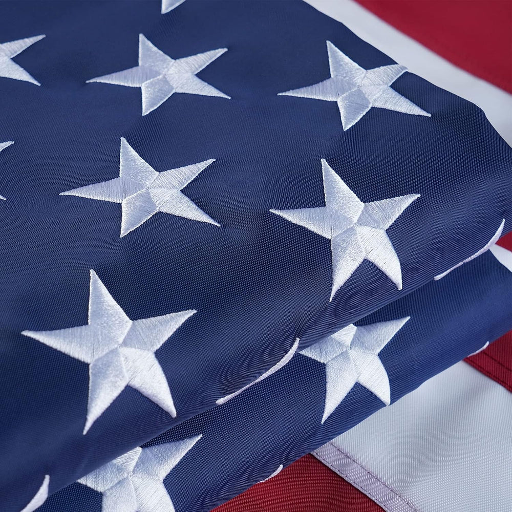 Bradford American Flag 5x8 ft Outdoor Heavy Duty, Embroidered Large American ...