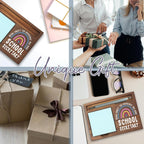 School Secretary Gifts Sticky Note Holder, Thank You Gift for School Secretary, Office Assistant, Administrative Staff, Education Appreciation Week, Graduation or Holiday PB023