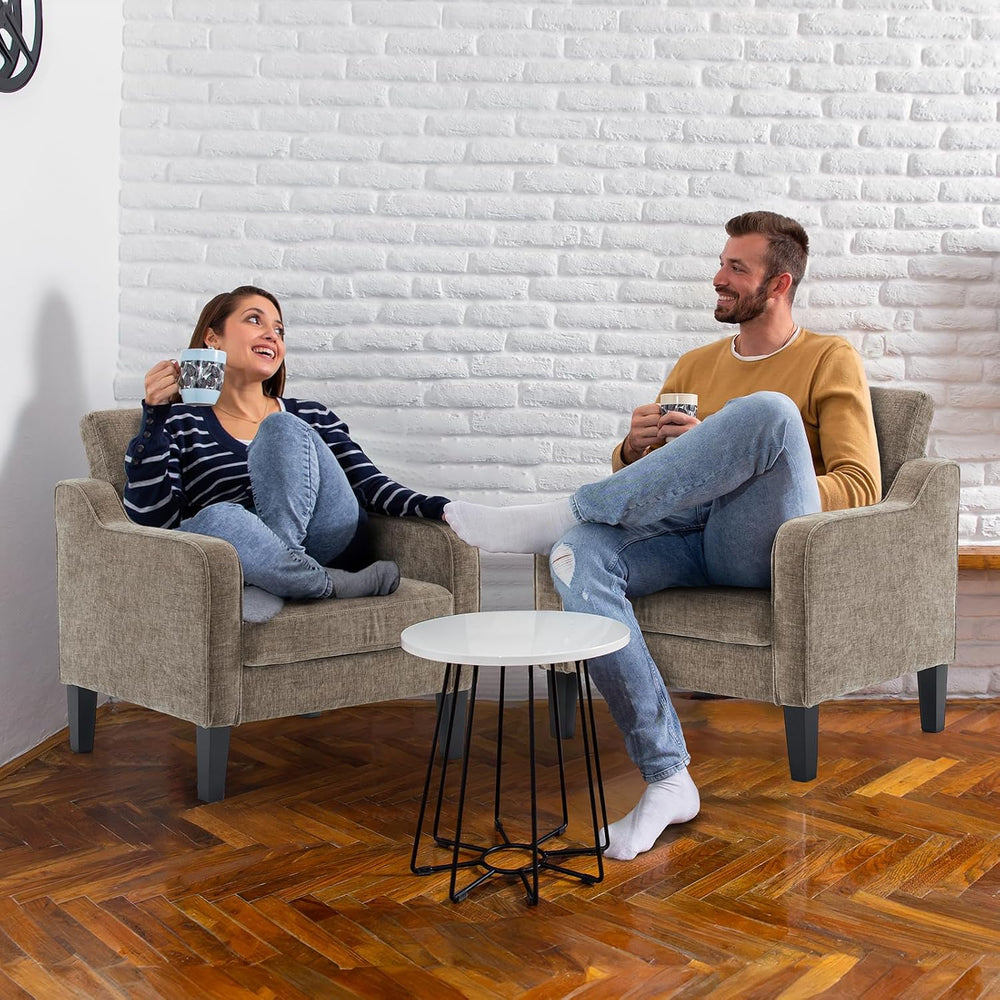 VINGLI Accent Chairs Set of 2, Modern Traditional Armchair for Living Room | ...
