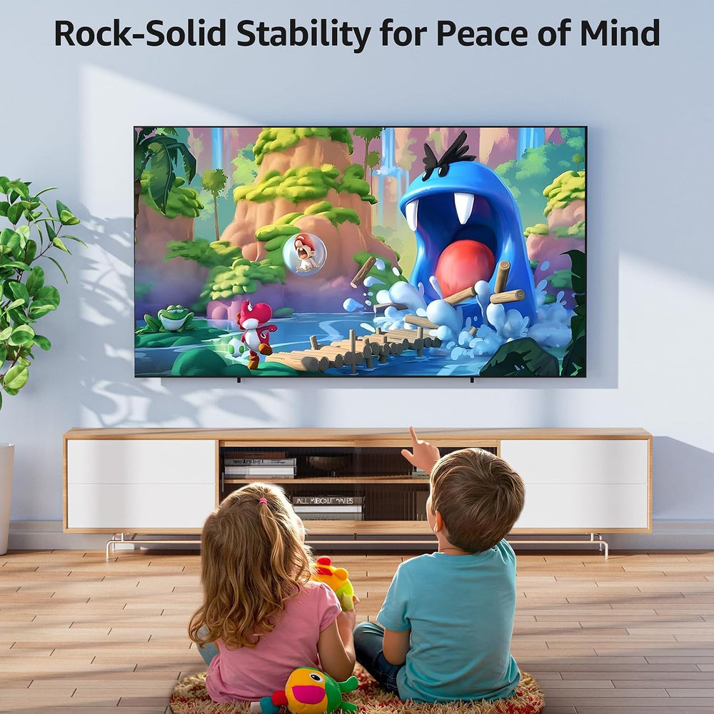 MOUNTUP Fixed TV Wall Mount for Most 50-100" TVs, 1.3” Slim Low Profile ...
