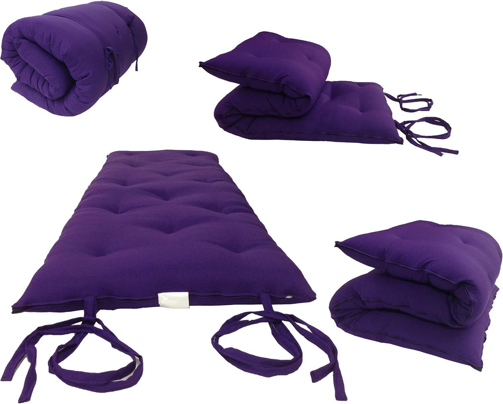 D&D Futon Furniture Queen Size Traditional Japanese Floor Rolling Mattres...