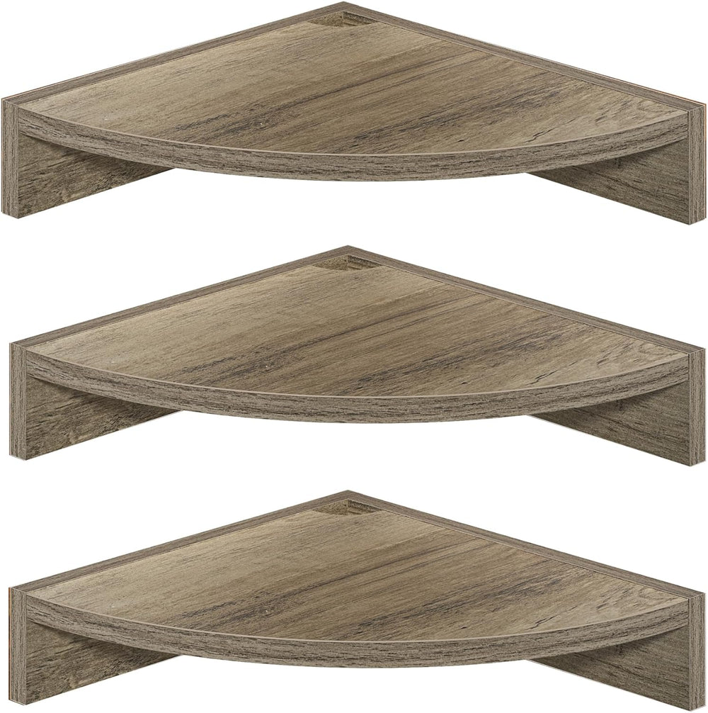 Fun Memories Corner Shelf Wall Mount, Wood Floating Corner Shelves,Corner Wal...