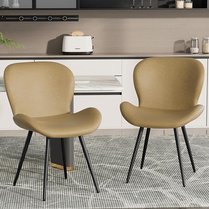 Nalupatio Dining Chairs Set of 2, Modern Dining Room Chairs Comfy Backrest Th...