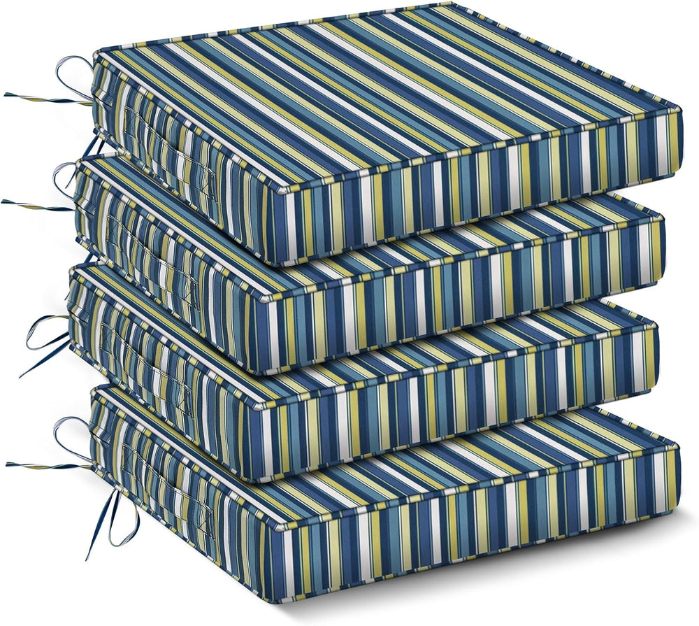 IPYNBAP Outdoor Chair Cushions Set of 4 -Waterproof Outdoor Seat Cushions for...