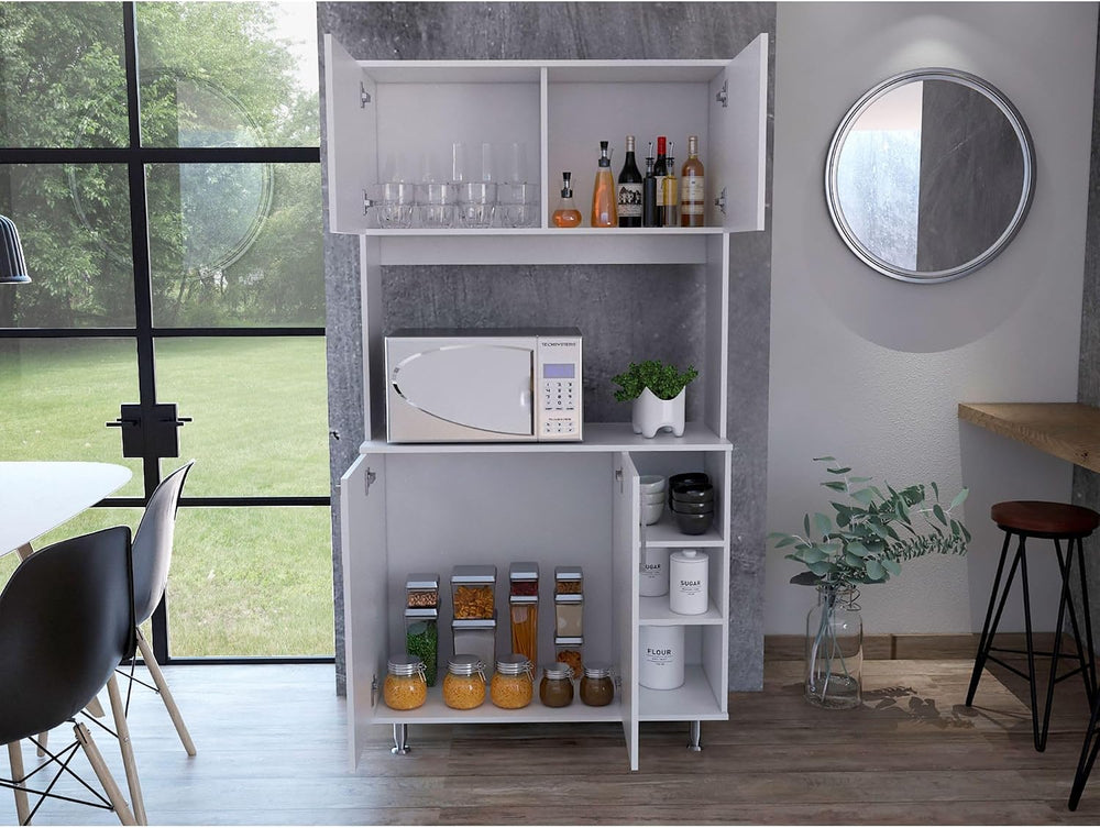 Pantry Cabinet Delaware, Kitchen, White