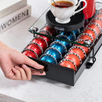 Rice rat Vertuo Capsule Holder Drawer for Nespresso With Glass (Class-30 Pods)