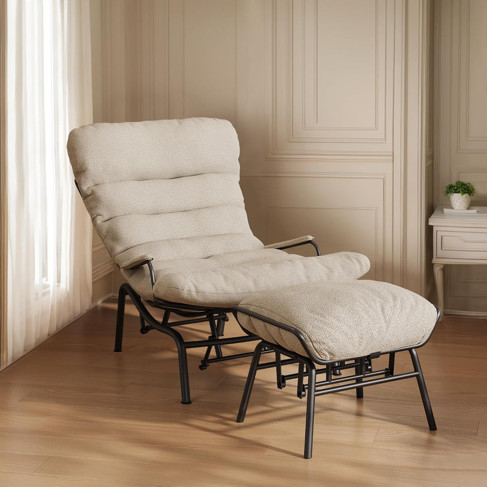 HOOOWOOO Cozy Rocking Chair,Chaise Lounge Chair Indoor,Accent Chair with Otto...
