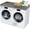 Royxen Laundry Countertop Solid Wood, Countertop for All Front-Loaded Washing Machine and Dryer, Extra Room for Laundry Room, Eucalyptus