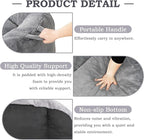Giant Bean Bag Chair, Oversized BeanBag Couch for Adults, Large Bean Bag Sofa Chair with Filler, Shell-Shaped Floor Chair Soft & Cozy Couch with Back Support for Bedroom Living Room Dorm Apartment