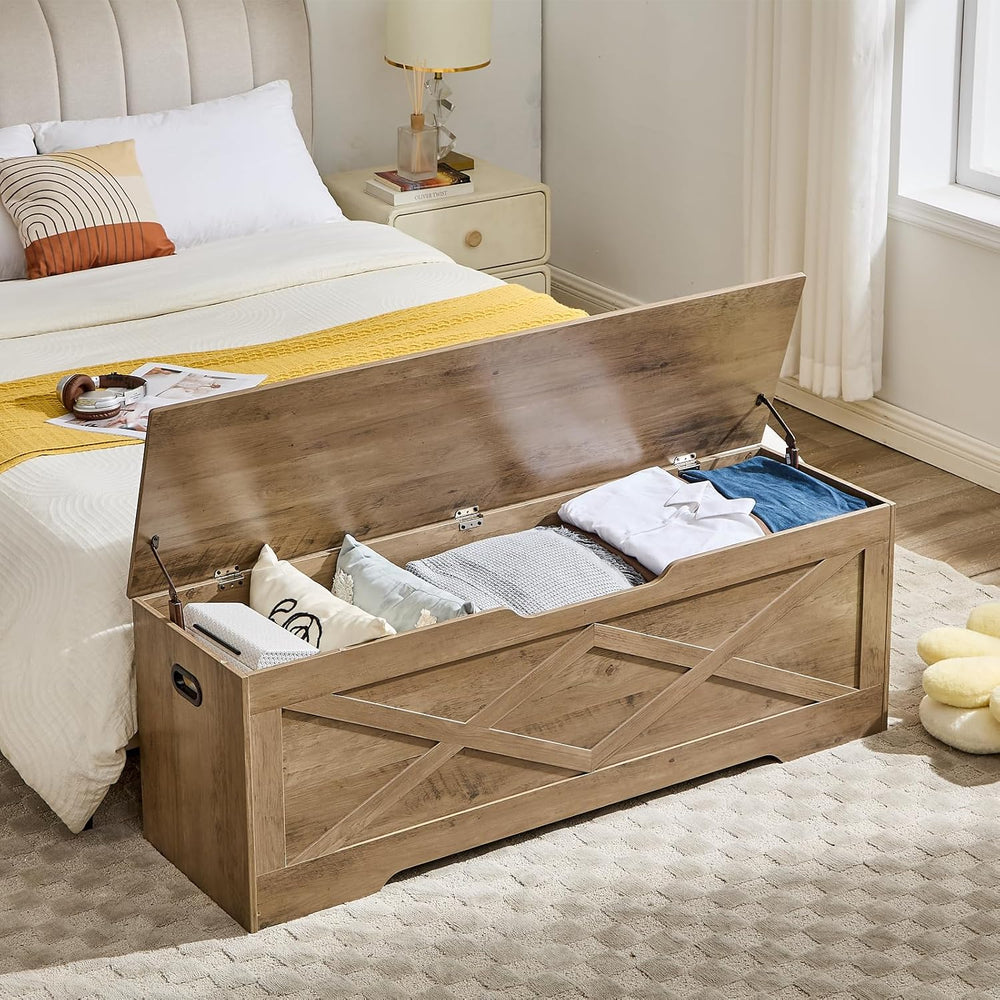 55.1" Storage Bench,Storage Chest for Entryway, Mudroom & Bedroom | ...