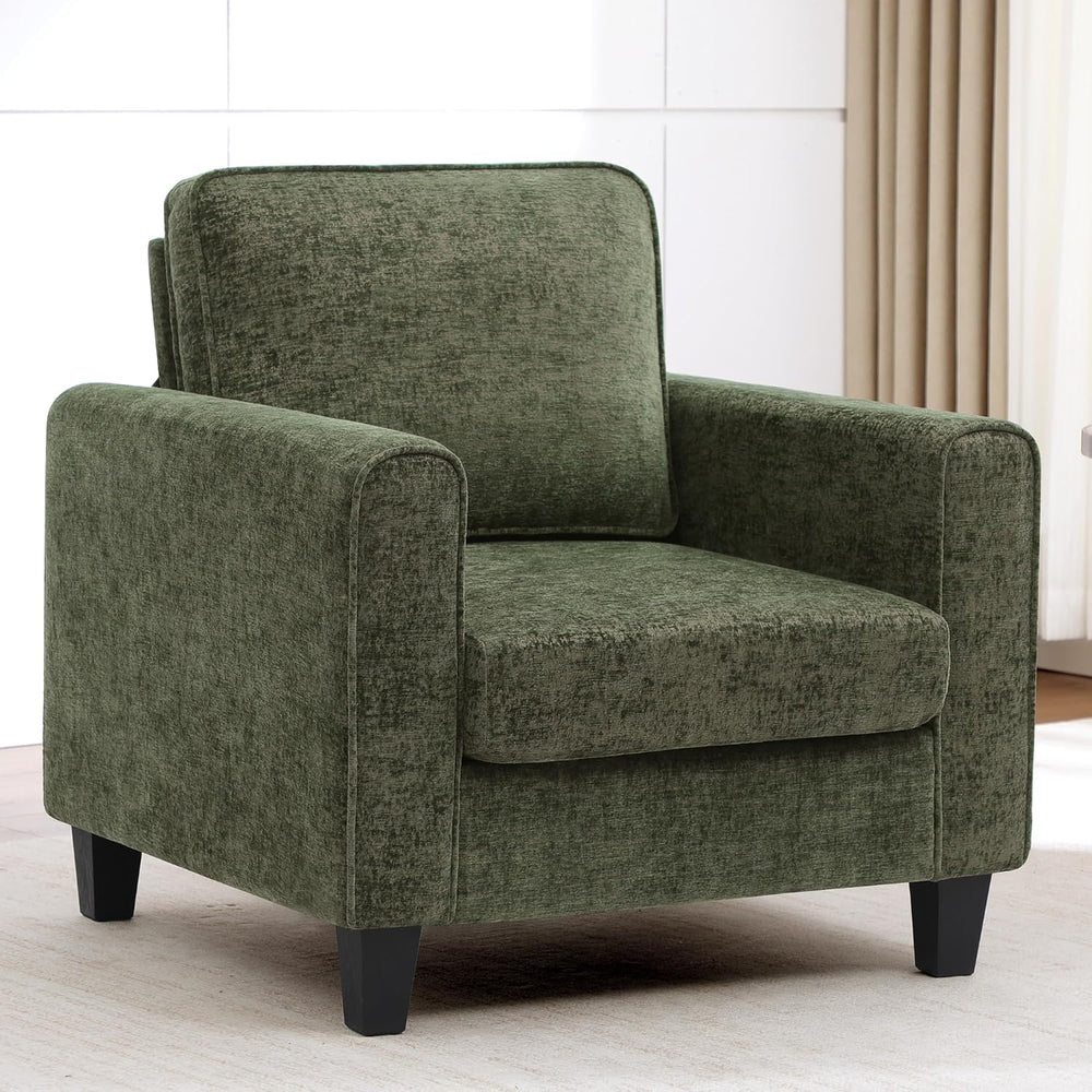 Comfy Accent Chairs for Living Room, Mid Century Modern Upholstered Living Ro...