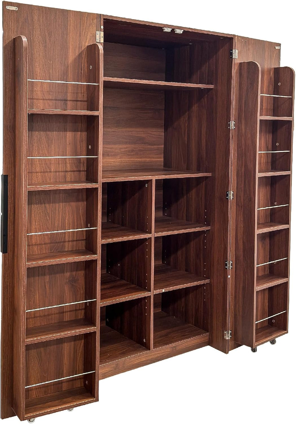 62.8" Tall Freestanding Kitchen Pantry Cabinet Farmhouse Buffet Cupboard...