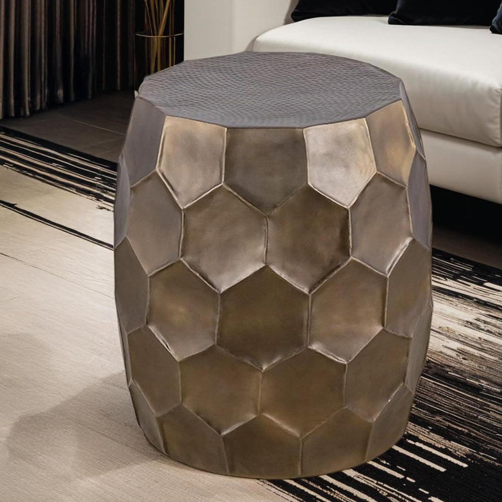 Modern Contemporary Aluminum Material 21" Height End Table, Side Table w...