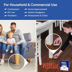 The Original Wobble Wedge Rigid Plastic Shims-MADE IN USA - Heavy-Duty Leveling Wedges for Furniture, Tables, Toilets, Home Improvement & Work Projects-Transparent Plastic Shim, Leveling Feet, 30 Pack