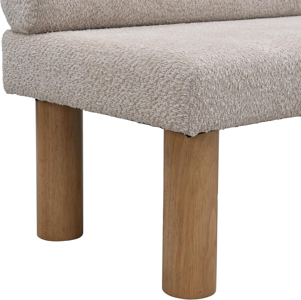 Merax Upholstered Dining Bench with Backrest | Bedroom Bench, End Of Bed Otto...