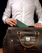 MR.OKAY 2 Watch Travel Case -Premium Leather With Perfect Texture.(Watch Carrying Or Organizer For Storage And Display). Mens for Handcrafted by Craftsmen.