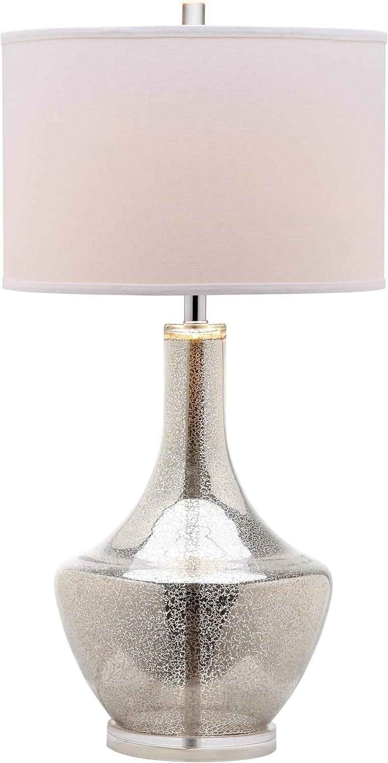 SAFAVIEH Mercury Table Lamp, 34.5" Modern Silver LIT4141A