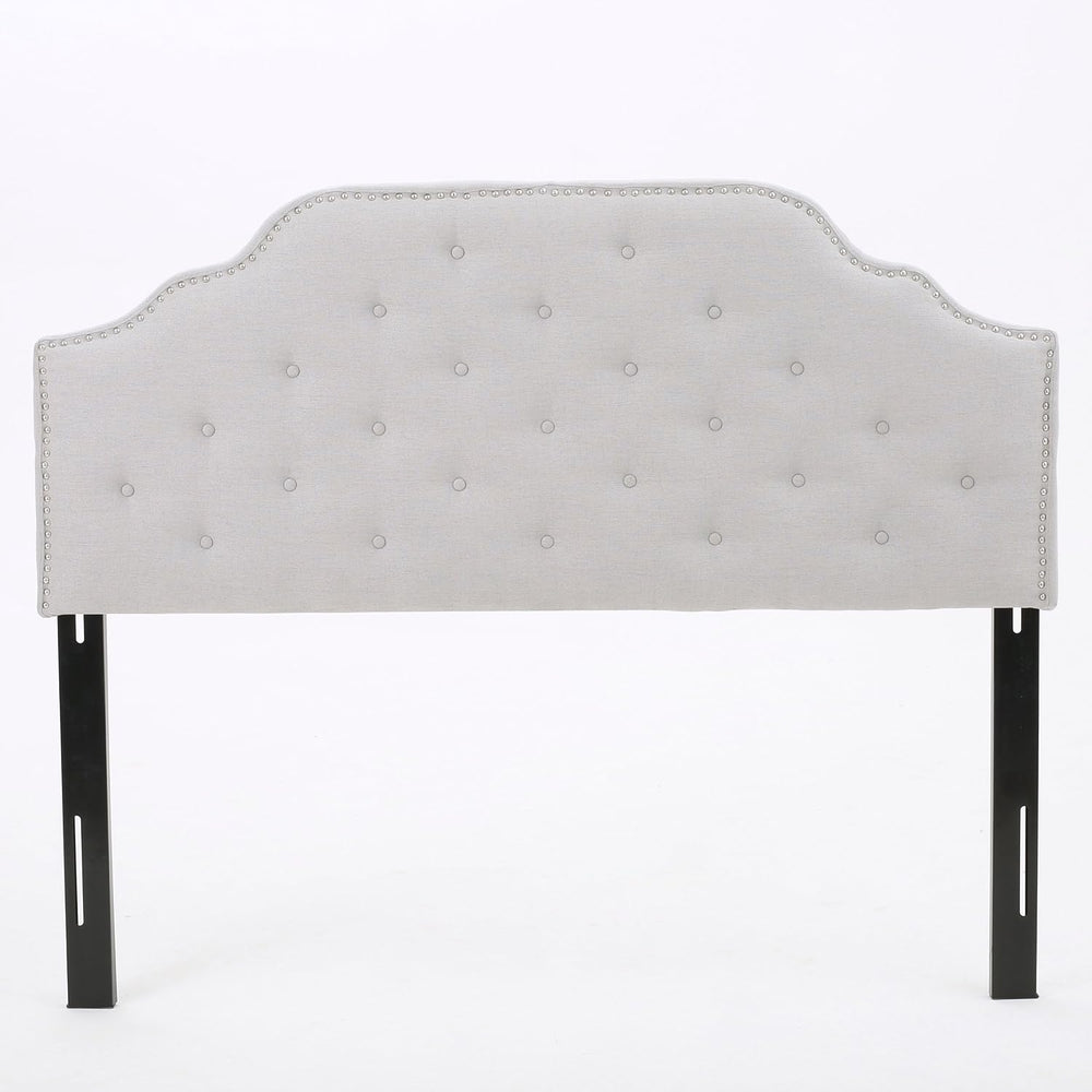 Christopher Knight Home Austell Fabric Headboard, Queen / Full, Light Grey
