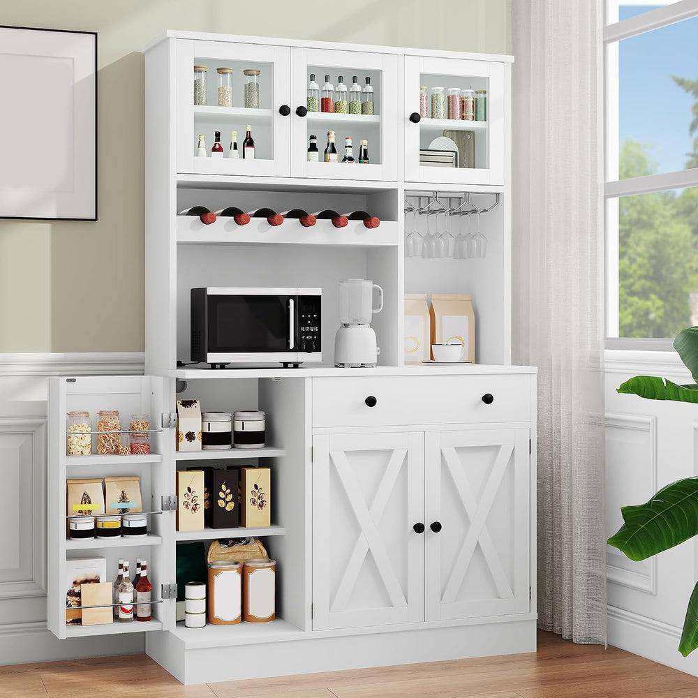 YITAHOME 71''H Kitchen Pantry Cabinet, Tall Cabinet with Drawer, Door...