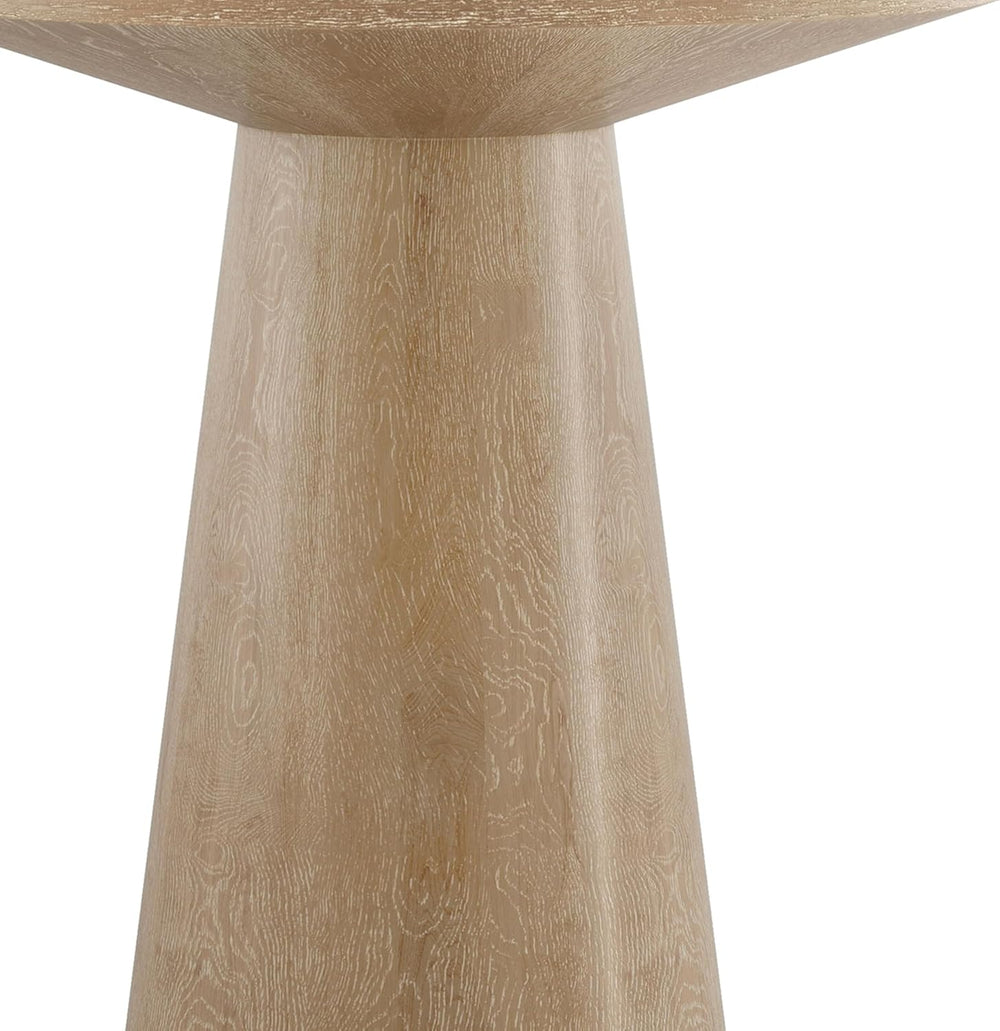 Furniture of America Crambel Modern Solid Rubberwood 20-inch Round End Table ...