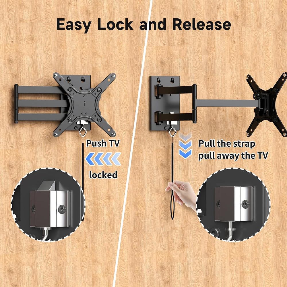 Suptek Lockable RV TV Mount for 13-43 Inch TVs | Full Motion Locking Wall Mou...