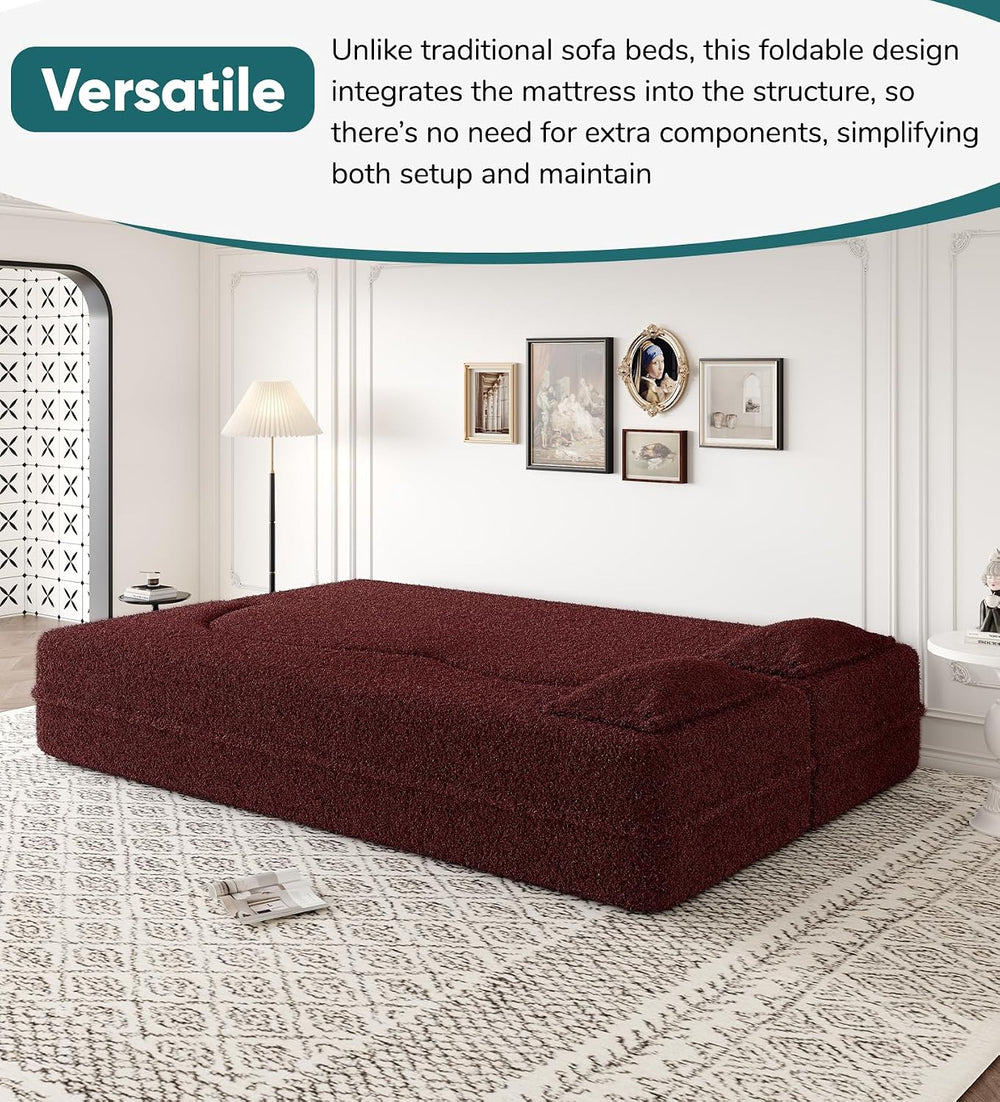 JOYBASE 78in Sofa Couch Convertible Oversized Cloud Loveseat Minimalist Sleep...