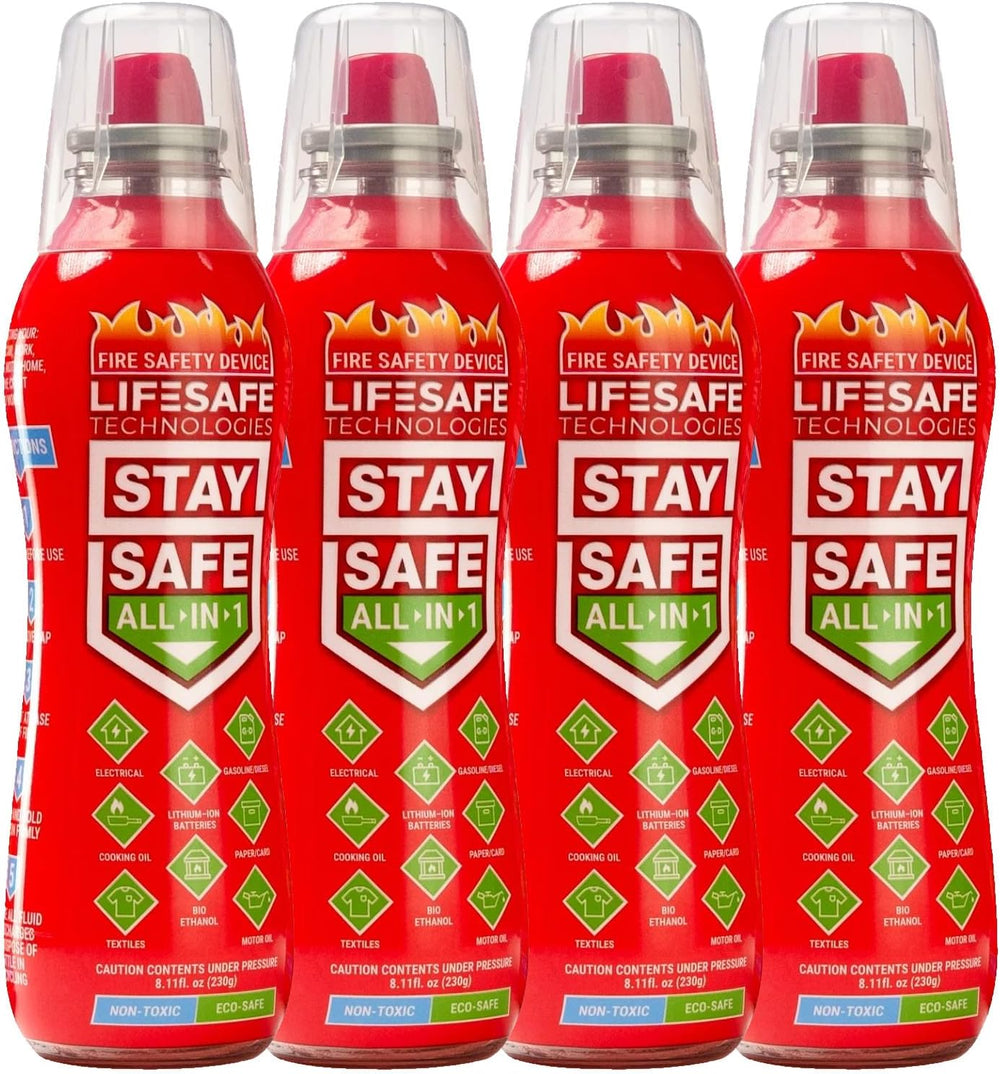 StaySafe All-in-1 Portable Fire Extinguishing Spray By LifeSafe Technologies ...