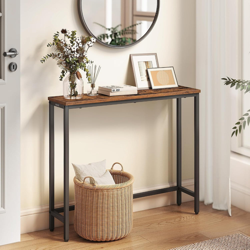 VASAGLE 31.5" Console Table, Narrow Behind Couch Table, 1 Tier | BARNET ...