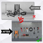 14 Inches Extra Large Garage Hooks, 4Pcs Heavy Duty Garage Wall Mount Organizer, Tool Hanger Long Utility Storage Hooks for Hanging Tire, Chair, Ladder, Garden Tools, Strollers and More
