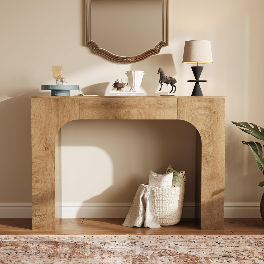GarveeHome 47" Console Table with Storage Drawer,Sofa Table Behind Couch...