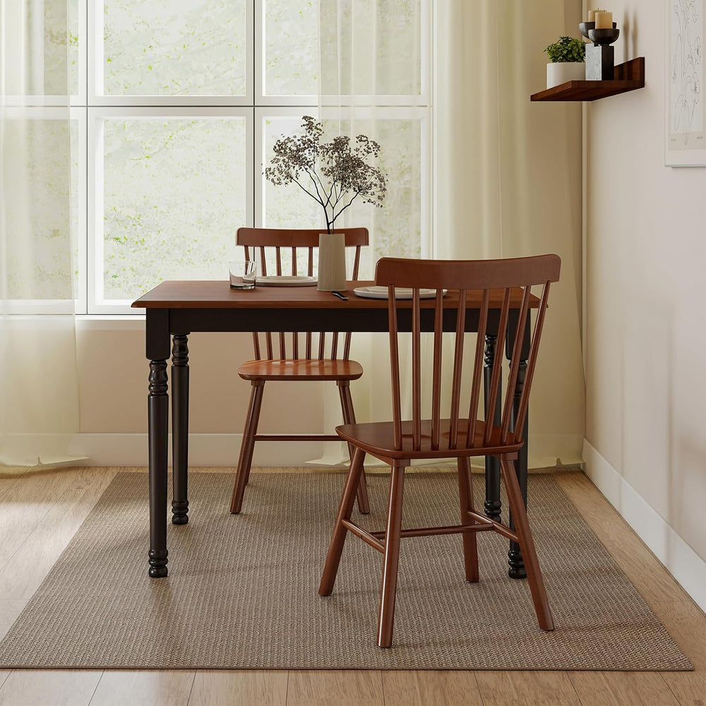 Kmax Small Dining Table for 2-4, Solid Wood Dining Table for Small Spaces 2 P...