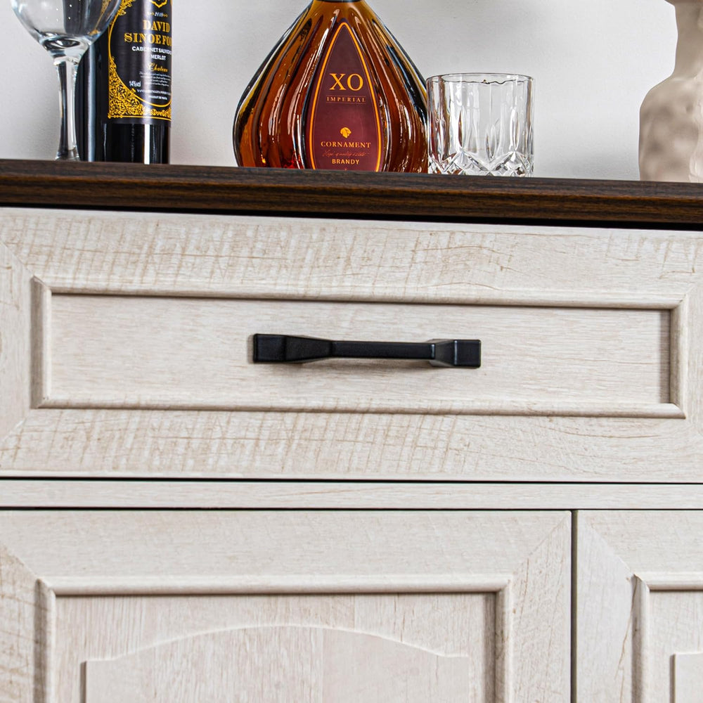 66" Large Sideboard Buffet Cabinet with Storage, Farmhouse Buffet Table ...