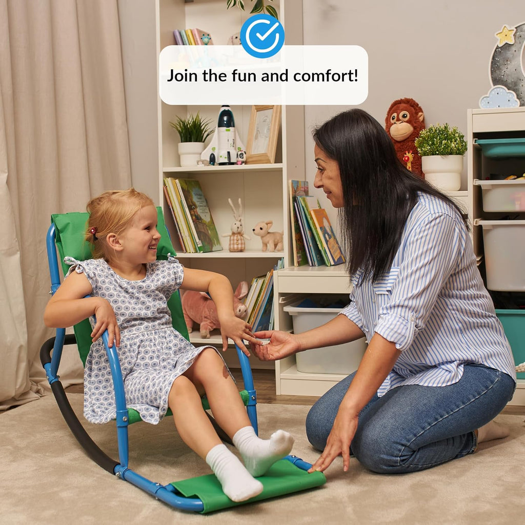 ODOXIA Kids Sensory Rocking Chair | Sensory Floor Rocker | Special Needs Chair for Child | Calm Down Autism Equipment, Ages Toddler, Teeter, Totter
