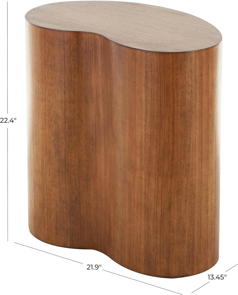 Deco 79 Wood Side End Accent Table Heart Inspired End Table, Side Table 22&qu...