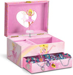 Craze Music Box Ballerina | Music Box with Melody, Girls Jewellery Box with Rotating Ballerina, Mirror & Drawer
