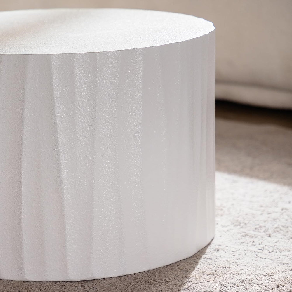 Nesting Round Coffee Table Set of 2, 26.77" (W) Circle Accent End Table ...