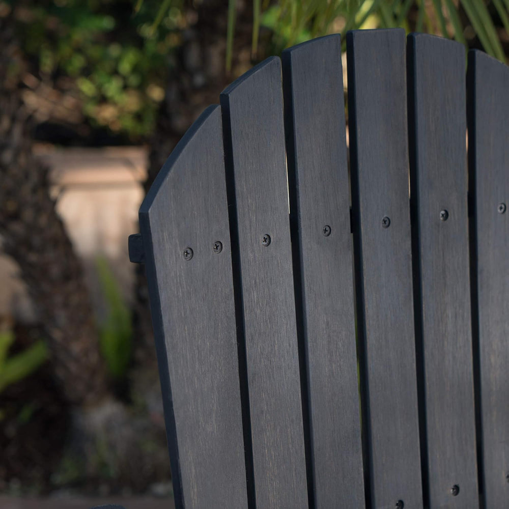 Christopher Knight Home Malibu Outdoor Acacia Wood Adirondack Barstools, 2-Pc...