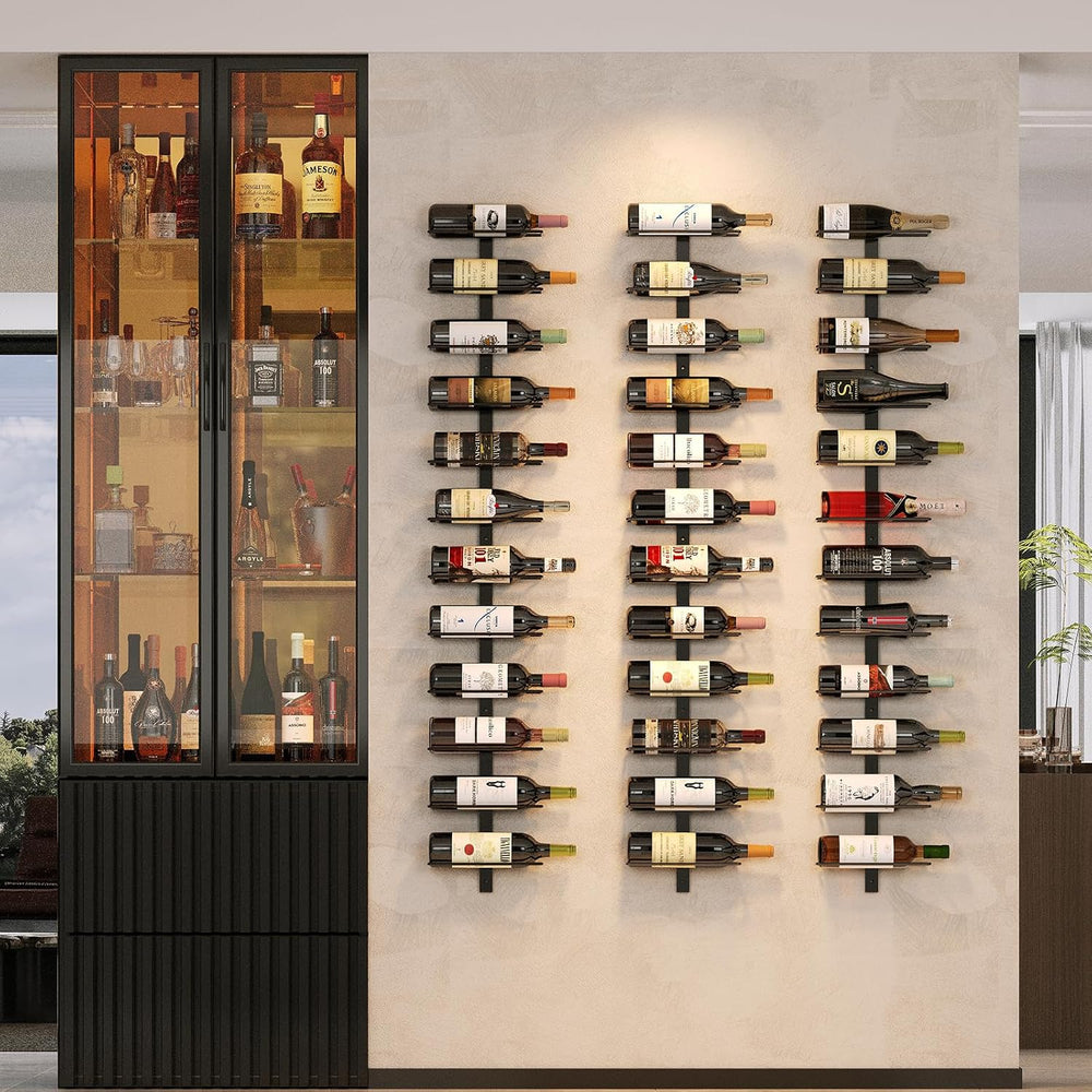 X-cosrack 36 Bottle Wall Mounted Wine Rack, Modular Hanging Wine Rack for DIY...
