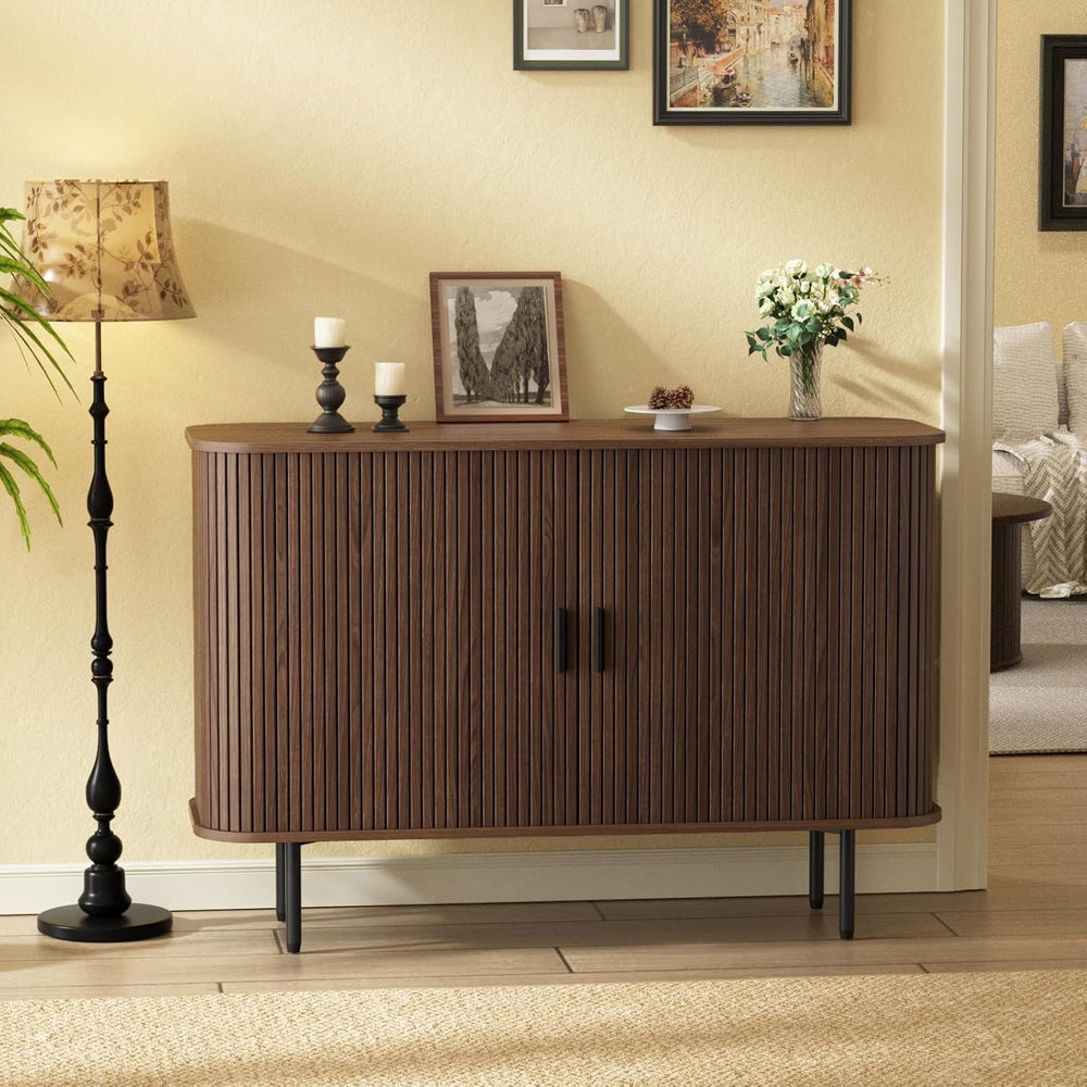 FiveWillowise 47''W x 32''H Buffet Sideboard Cabinet with Sto...