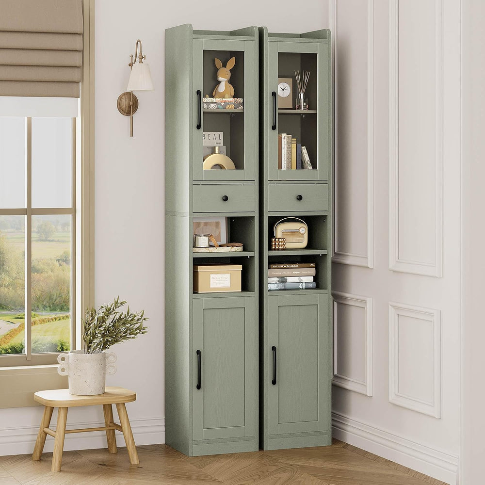 IRONCK Tall Bathroom Cabinet with Drawer and Door, 71" H Slim Freestandi...