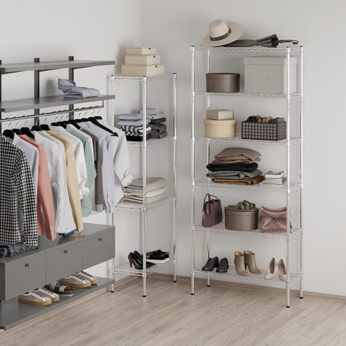14" Deep x 36" Wide x 86" Height Wire Shelving Kit | 6-Tier | NSF Commercial Storage Rack Unit